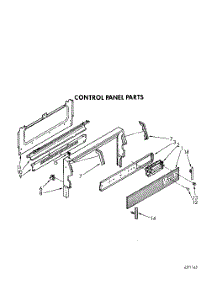 05 - Control Panel parts for Whirlpool Range SF385PEWN4 from AppliancePartsPros.com