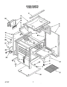 05 - Oven parts for Whirlpool Range FGP315YL0 from AppliancePartsPros.com