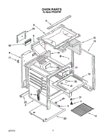 05 - Oven parts for Whirlpool Range FGP320YL0 from AppliancePartsPros.com