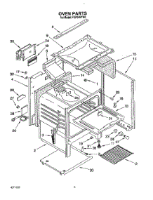 05 - Oven parts for Whirlpool Range FGP345YL0 from AppliancePartsPros.com