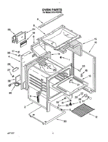 05 - Oven parts for Whirlpool Range SF314PSYN0 from AppliancePartsPros.com
