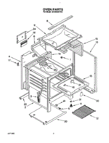 05 - Oven parts for Whirlpool Range SF304BSYN0 from AppliancePartsPros.com