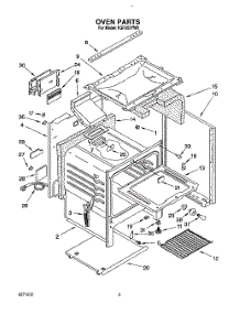 05 - Oven parts for Whirlpool Range FGP355YL0 from AppliancePartsPros.com