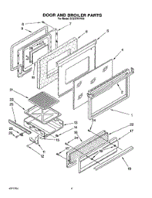 07 - Door And Broiler parts for Whirlpool Range SF337PEYN0 from AppliancePartsPros.com