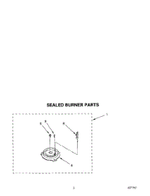 05 - Sealed Burner parts for Whirlpool Range FGP357YL1 from AppliancePartsPros.com