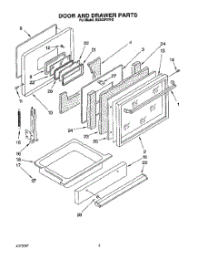 04 - Section parts for Whirlpool Range RS363PXYH2 from AppliancePartsPros.com