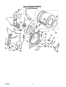 05 - Bulkhead parts for Whirlpool Dryer RGL3422AL0 from AppliancePartsPros.com
