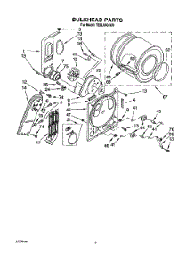 04 - Section parts for Whirlpool Dryer TEDL640AN0 from AppliancePartsPros.com