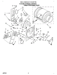 03 - Section parts for Whirlpool Dryer LER7646AQ2 from AppliancePartsPros.com