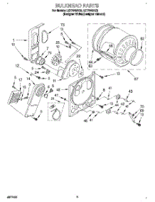 03 - Section parts for Whirlpool Dryer LET7646AZ2 from AppliancePartsPros.com