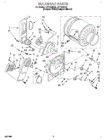 03 - Section parts for Whirlpool Dryer LET7646DZ0 from AppliancePartsPros.com