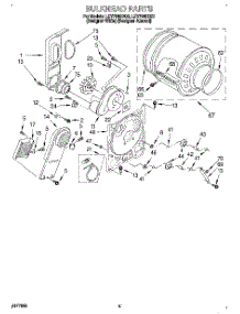 03 - Section parts for Whirlpool Dryer LEV7646DQ0 from AppliancePartsPros.com