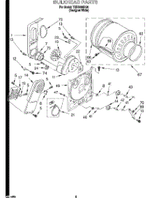 03 - Section parts for Estate Dryer TEDS680DQ0 from AppliancePartsPros.com