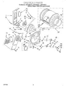 03 - Section parts for Whirlpool Dryer LER7646DZ1 from AppliancePartsPros.com