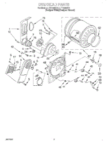 03 - Section parts for Whirlpool Dryer LET7646DQ1 from AppliancePartsPros.com