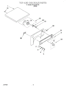03 - Section parts for Whirlpool Dryer BYCCD3421W1 from AppliancePartsPros.com