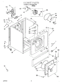 03 - Section parts for Whirlpool Dryer GCE2900XSW4 from AppliancePartsPros.com