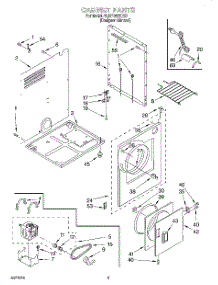 02 - Section parts for Whirlpool Dryer 8LDR3822DZ0 from AppliancePartsPros.com