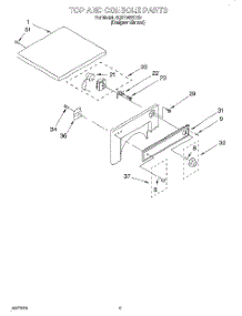 03 - Section parts for Whirlpool Dryer 8LDR3822DZ0 from AppliancePartsPros.com