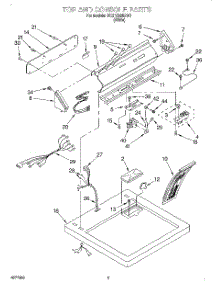 02 - Section parts for Whirlpool Dryer 3CEP2920DW0 from AppliancePartsPros.com