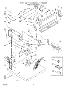 02 - Section parts for Whirlpool Dryer CEP2960EW0 from AppliancePartsPros.com