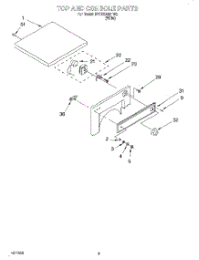 03 - Section parts for Whirlpool Dryer BYCCD3421W2 from AppliancePartsPros.com