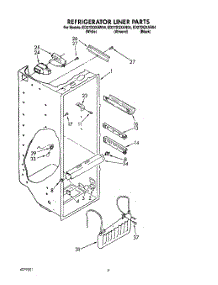 02 - Refrigerator Liner parts for Whirlpool Refrigerator ED27DQXAW04 from AppliancePartsPros.com