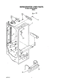 02 - Refrigerator Liner parts for Kitchenaid Refrigerator KSRB27QABL06 from AppliancePartsPros.com