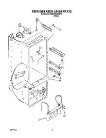 02 - Refrigerator Liner parts for Whirlpool Refrigerator 6ED25DQXAW00 from AppliancePartsPros.com