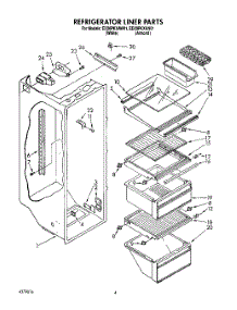 02 - Refrigerator Liner parts for Whirlpool Refrigerator ED20PKXAW01 from AppliancePartsPros.com