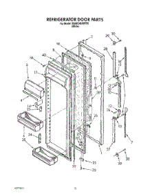 07 - Refrigerator Door parts for Whirlpool Refrigerator 3XARG484WP00 from AppliancePartsPros.com