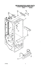 02 - Refrigerator Liner parts for Kitchenaid Refrigerator KSRS27QAAL06 from AppliancePartsPros.com
