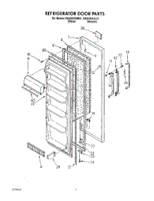 04 - Refrigerator Door parts for Roper Refrigerator RS20CKXAL01 from AppliancePartsPros.com