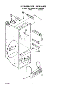02 - Refrigerator Liner parts for Whirlpool Refrigerator 8ED27DQXAW04 from AppliancePartsPros.com