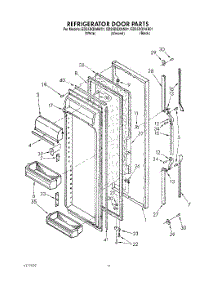 06 - Refrigerator Door parts for Whirlpool Refrigerator ED25DQXAB01 from AppliancePartsPros.com