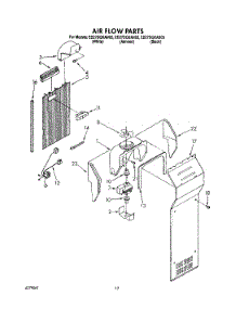 10 - Airflow parts for Whirlpool Refrigerator ED27DQXAB05 from AppliancePartsPros.com