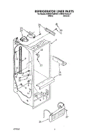 02 - Refrigerator Liner parts for Kitchenaid Refrigerator KSRS27QAAL07 from AppliancePartsPros.com