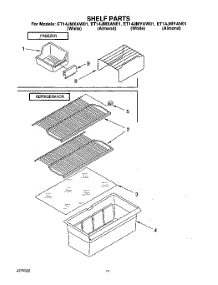 06 - Section parts for Whirlpool Refrigerator ET14JMXAW01 from AppliancePartsPros.com
