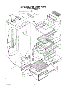 02 - Refrigerator Liner parts for Whirlpool Refrigerator 3XARG479WP00 from AppliancePartsPros.com