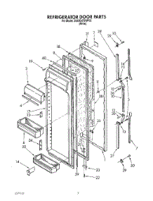 04 - Refrigerator Door parts for Whirlpool Refrigerator 3XARG479WP00 from AppliancePartsPros.com
