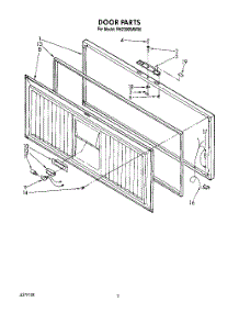 02 - Section parts for Roper Freezer RH2200RAW00 from AppliancePartsPros.com