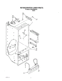 02 - Refrigerator Liner parts for Whirlpool Refrigerator 3XARG486WP00 from AppliancePartsPros.com