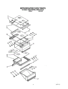 03 - Refrigerator Shelf parts for Kitchenaid Refrigerator KSRS27QAAL00 from AppliancePartsPros.com