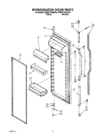06 - Refrigerator Door parts for Kitchenaid Refrigerator KSRS27QAAL00 from AppliancePartsPros.com