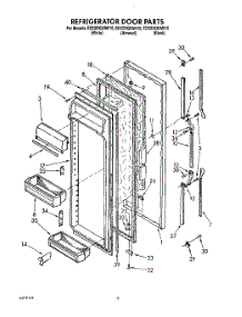 07 - Refrigerator Door parts for Whirlpool Refrigerator ED22DQXAN10 from AppliancePartsPros.com