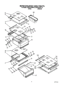 03 - Refrigerator Shelf parts for Kitchenaid Refrigerator KSRS22QAAL10 from AppliancePartsPros.com