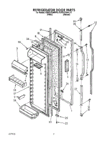 05 - Refrigerator Door parts for Kitchenaid Refrigerator KSRS22QAAL10 from AppliancePartsPros.com