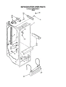 02 - Refrigerator Liner parts for Kitchenaid Refrigerator KSRB22QABL10 from AppliancePartsPros.com