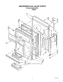 06 - Refrigerator Door parts for Whirlpool Refrigerator 3XARG475WP01 from AppliancePartsPros.com