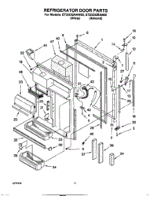07 - Refrigerator Door parts for Whirlpool Refrigerator ET25DQRAW00 from AppliancePartsPros.com